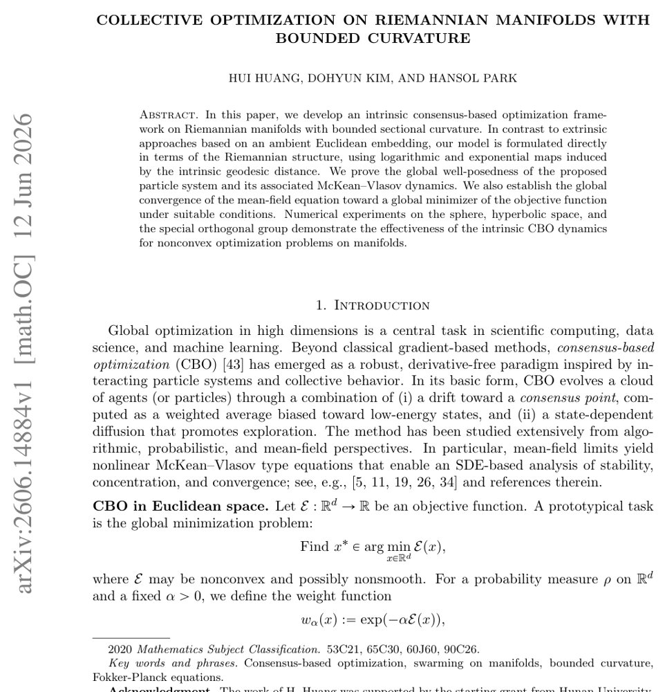 Collective Optimization on Riemannian Manifolds with Bounded Curvature Figure 1