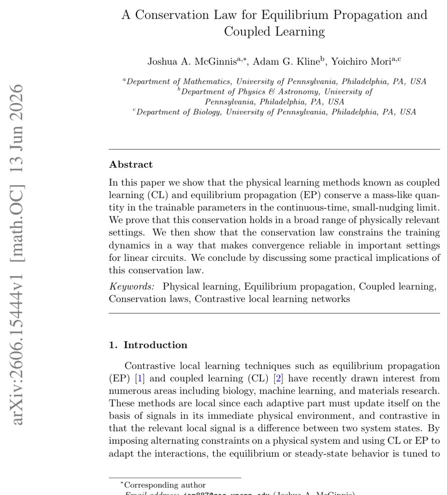 A Conservation Law for Equilibrium Propagation and Coupled Learning Figure 1