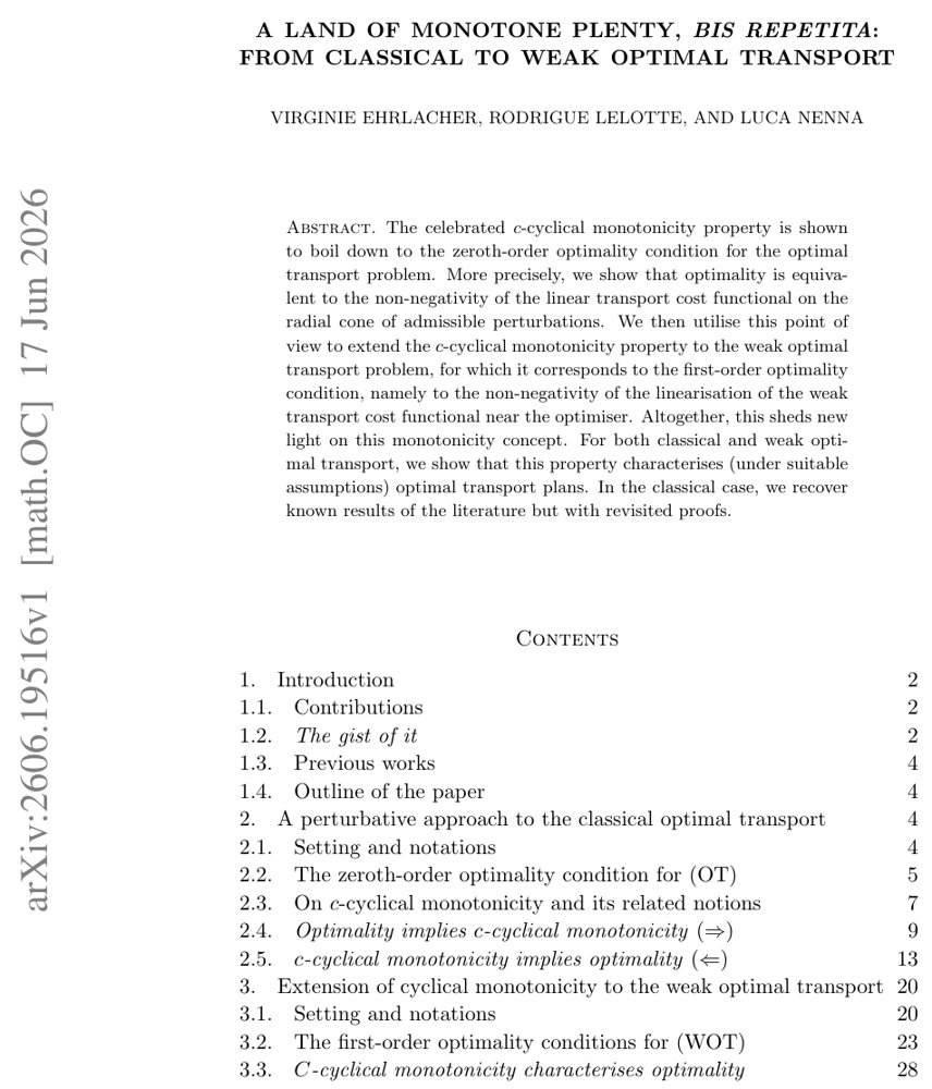 A land of monotone plenty, bis repetita: from classical to weak optimal transport Figure 1