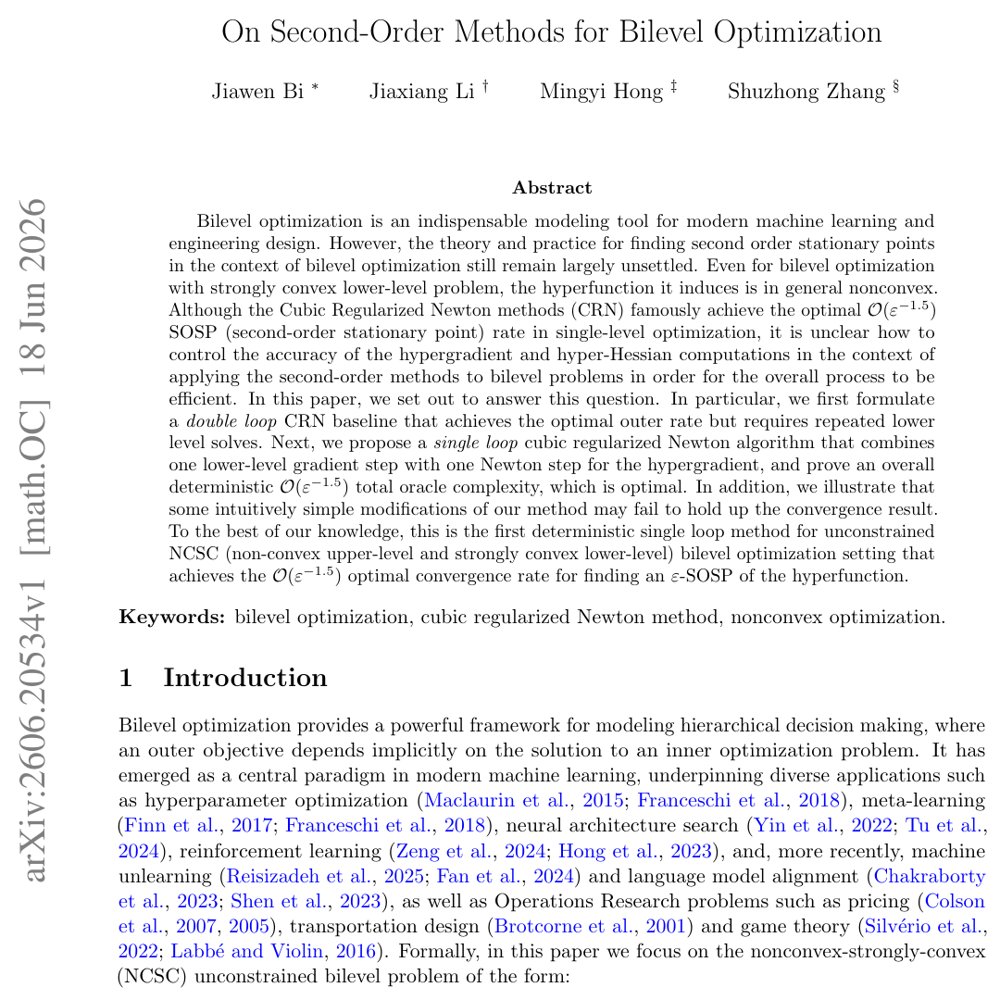 On Second-Order Methods for Bilevel Optimization Figure 1