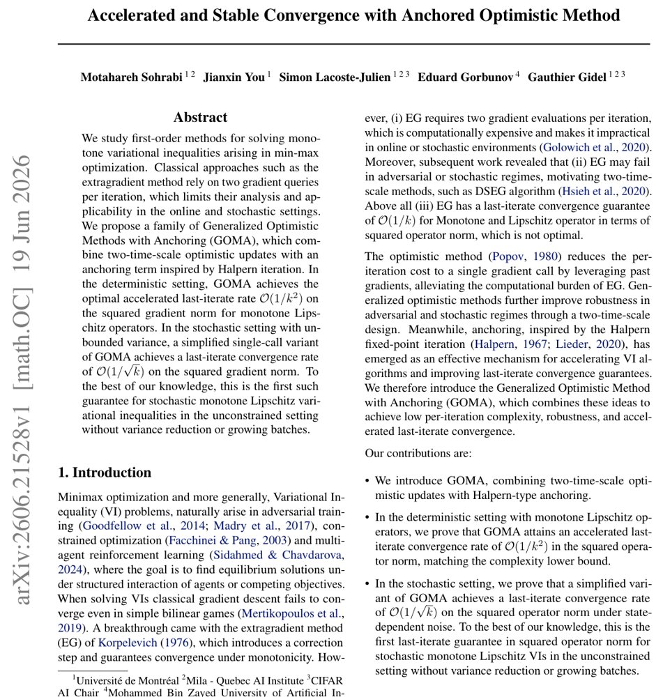 Accelerated and Stable Convergence with Anchored Optimistic Method Figure 1