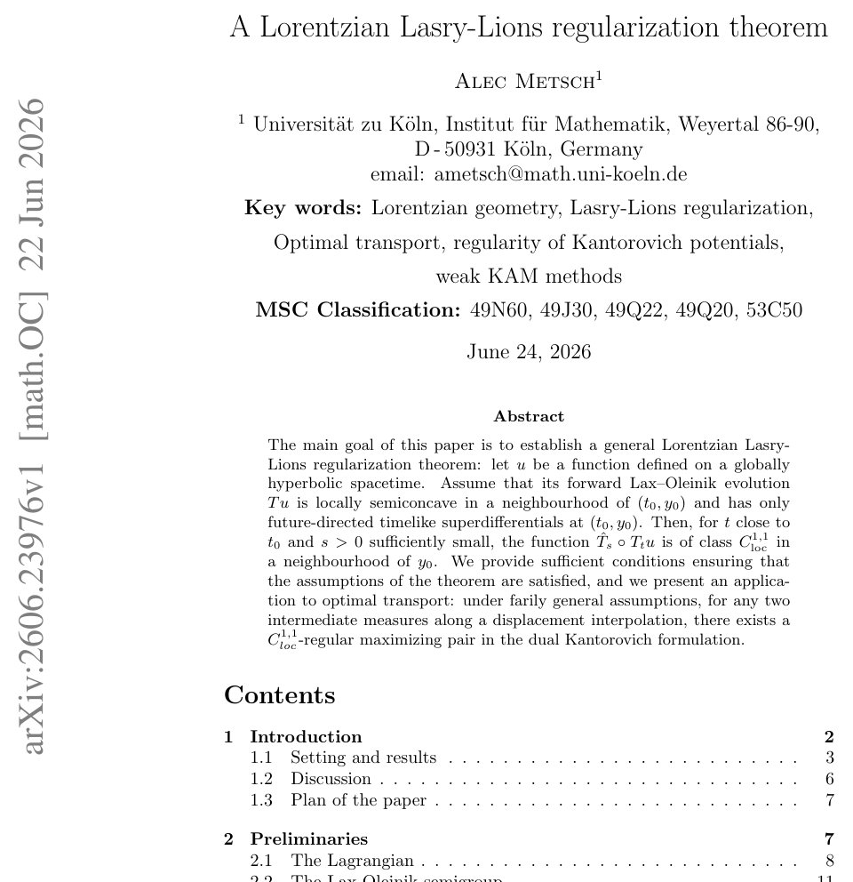 A Lorentzian Lasry-Lions regularization theorem Figure 1