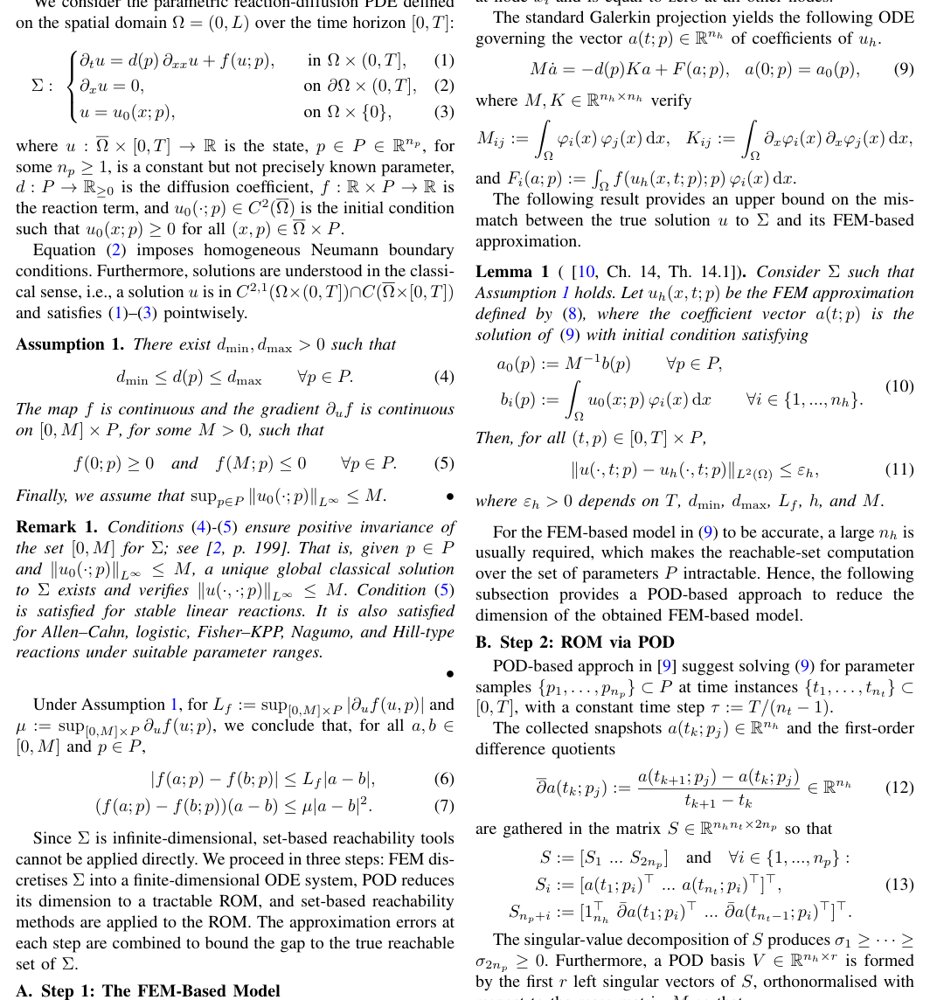 Certified Reachable Sets for Nonlinear Reaction--Diffusion Systems Figure 1