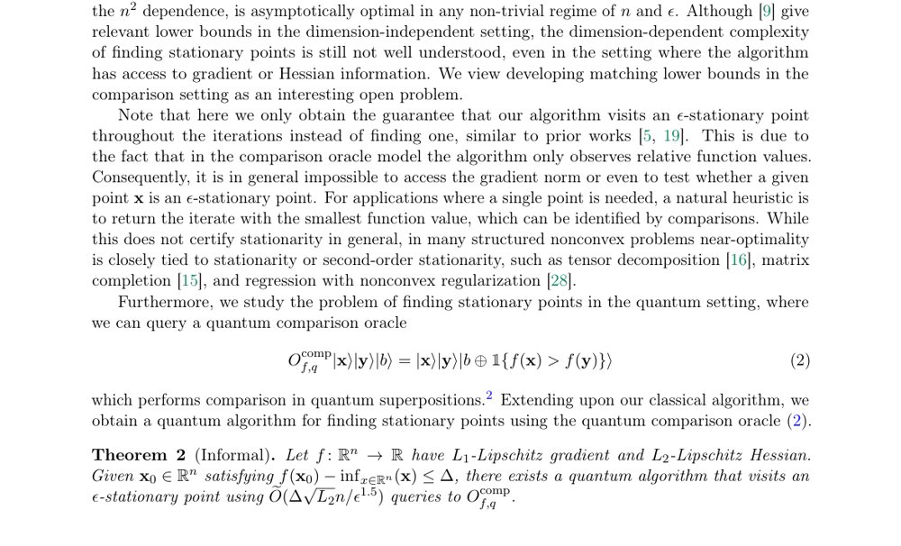 Finding Stationary Points by Comparisons Figure 1