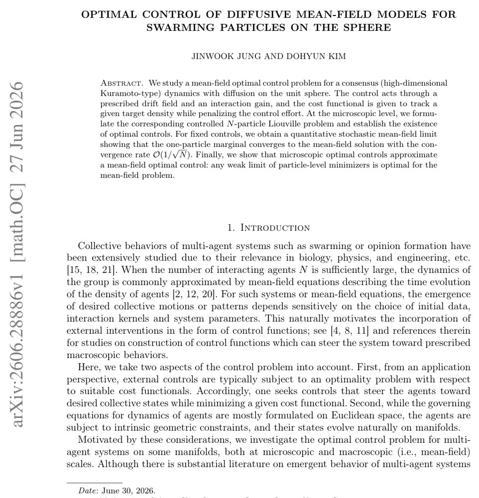 Optimal control of diffusive mean-field models for swarming particles on the sphere Figure 1