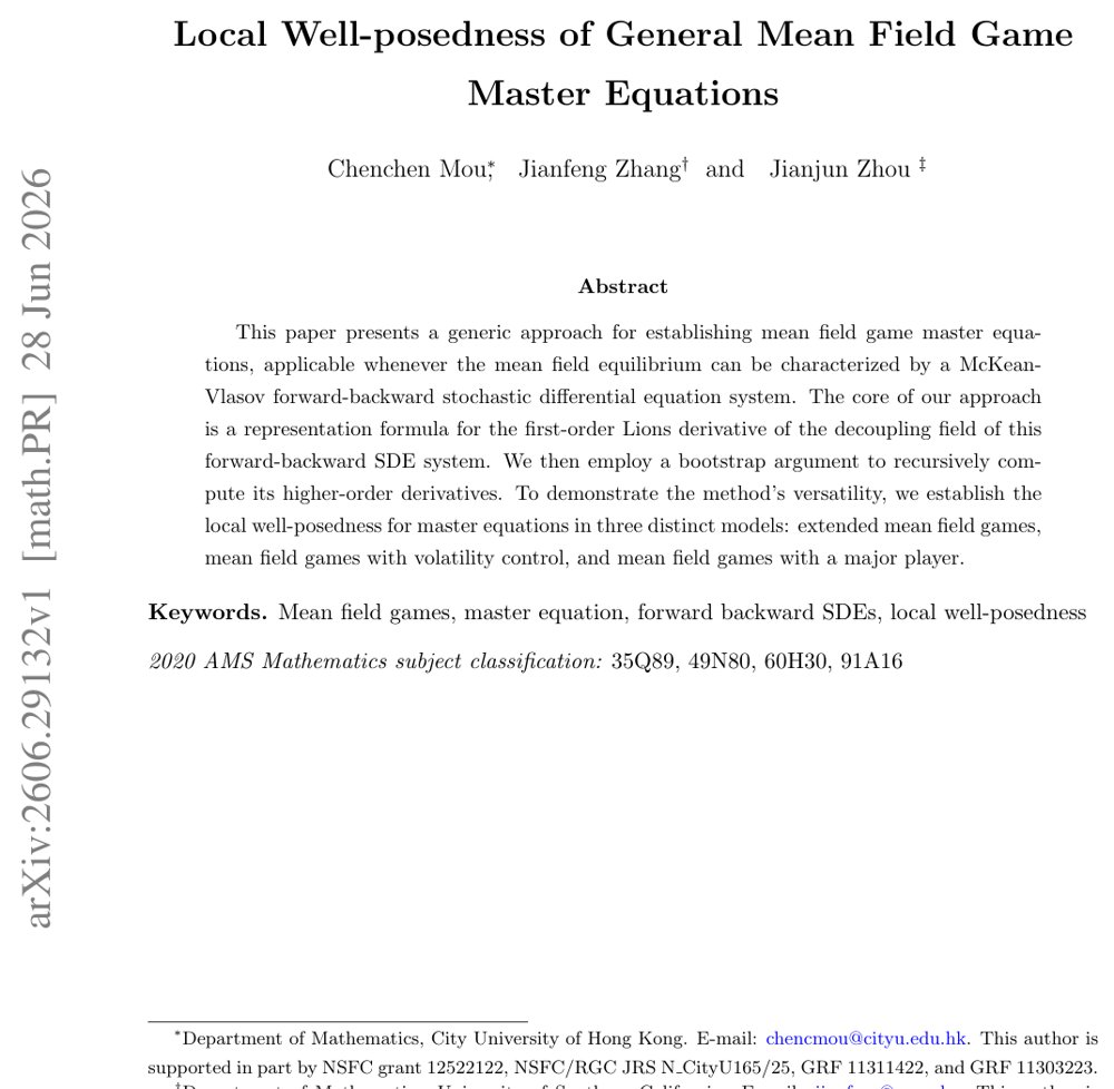 Local well-posedness of general mean field game master equations Figure 1