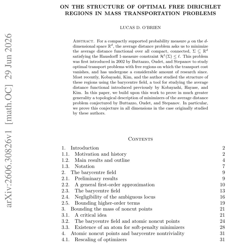 On the structure of optimal free Dirichlet regions in mass transportation problems Figure 1