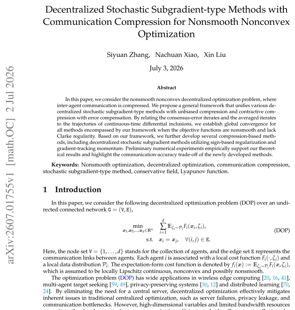 Decentralized Stochastic Subgradient-type Methods with Communication Compression for Nonsmooth Nonconvex Optimization Figure 1