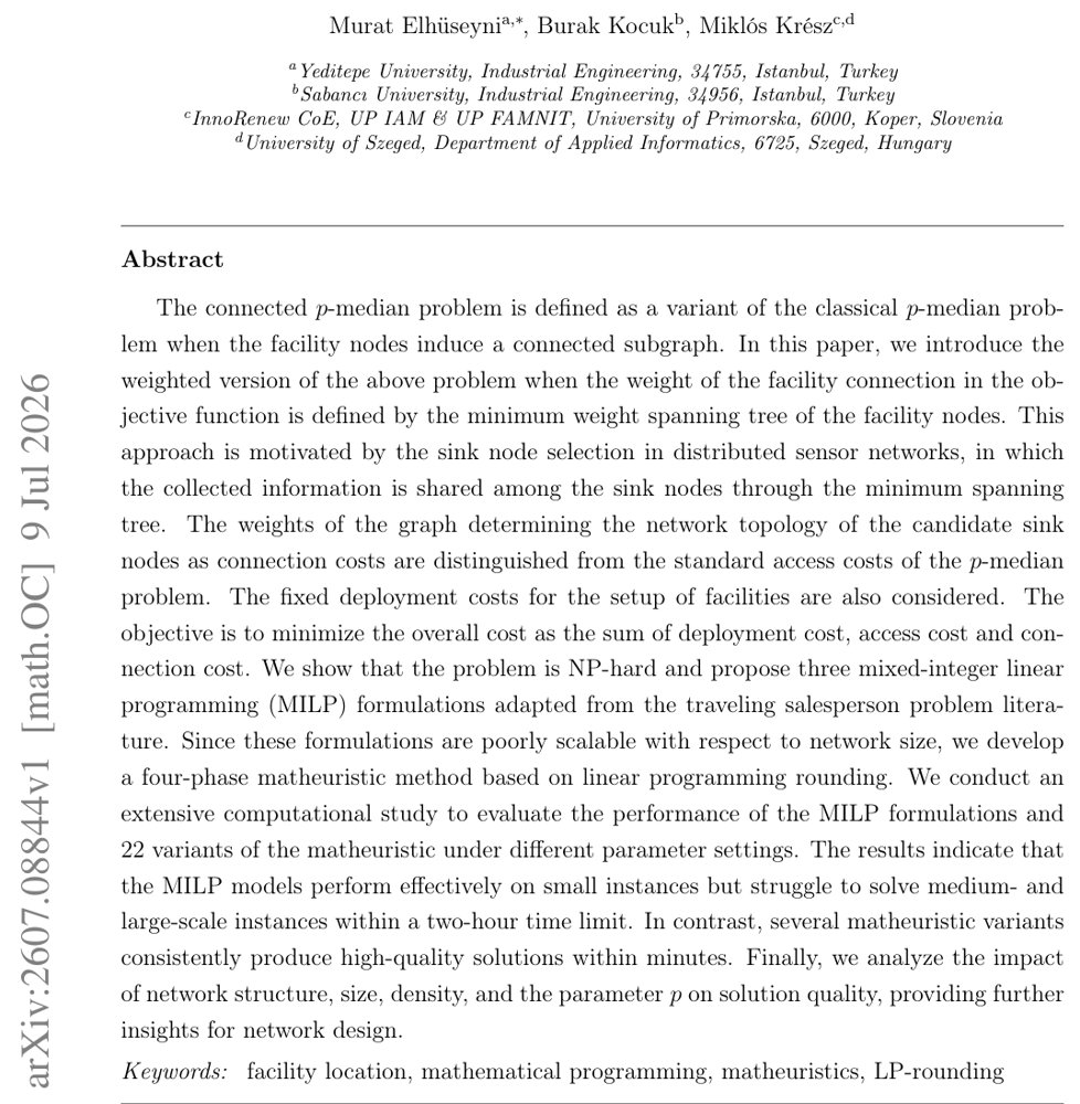 The Weighted Connected p-Median Problem Figure 1