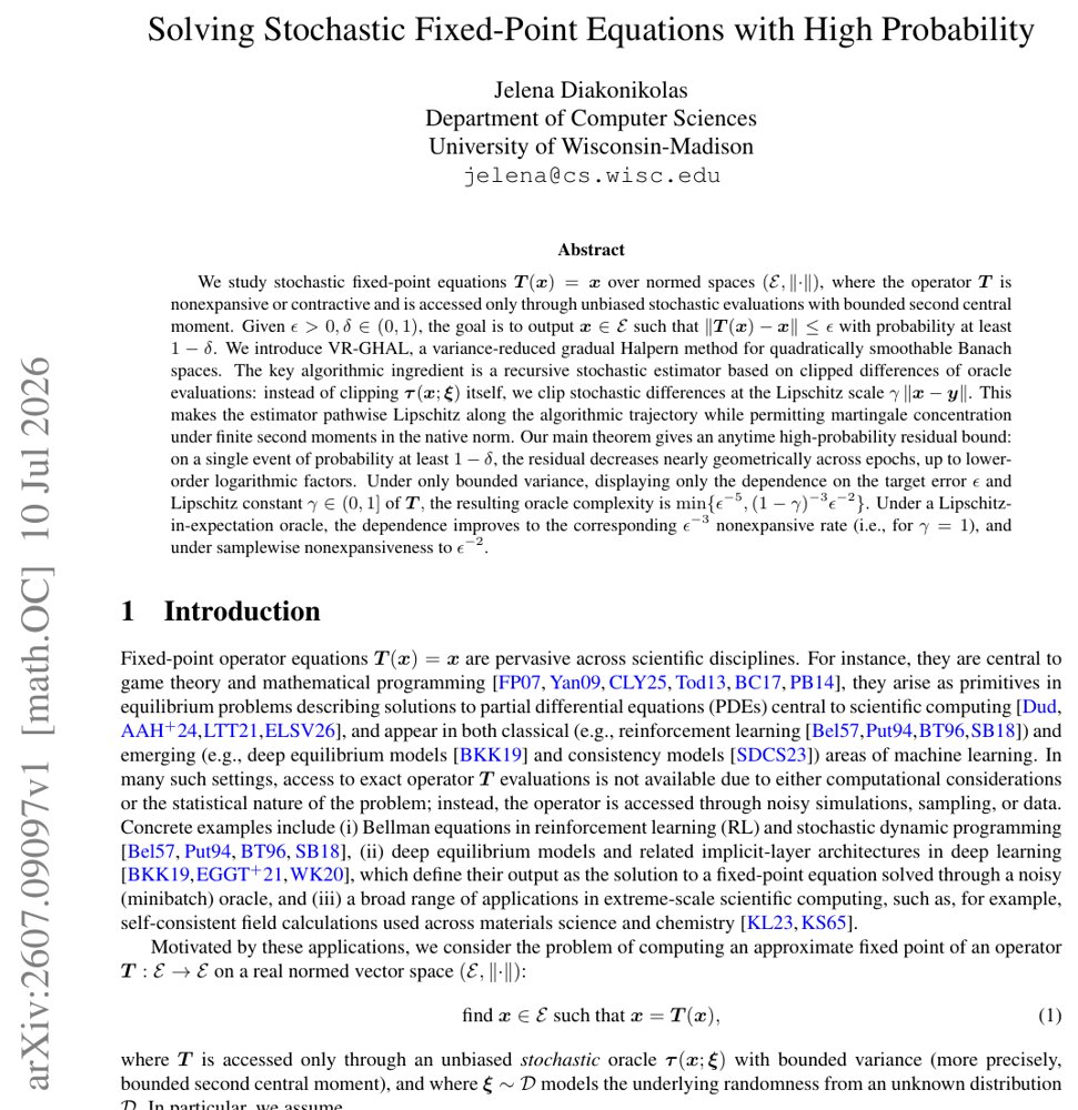 Solving Stochastic Fixed-Point Equations with High Probability Figure 1