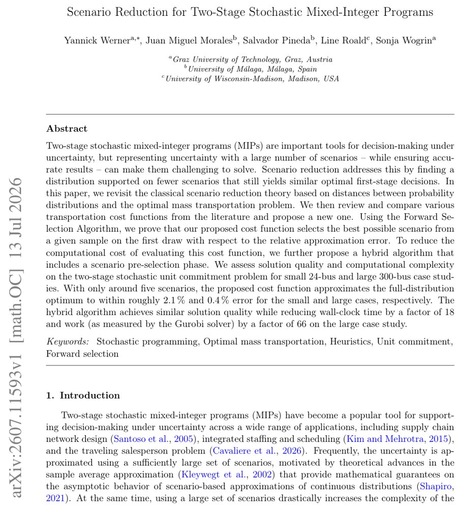 Scenario Reduction for Two-Stage Stochastic Mixed-Integer Programs Figure 1