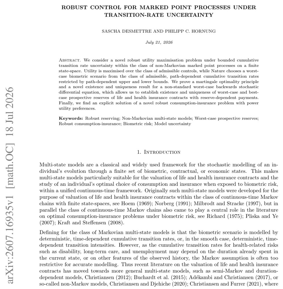 Robust Control for Marked Point Processes under Transition-Rate Uncertainty Figure 1
