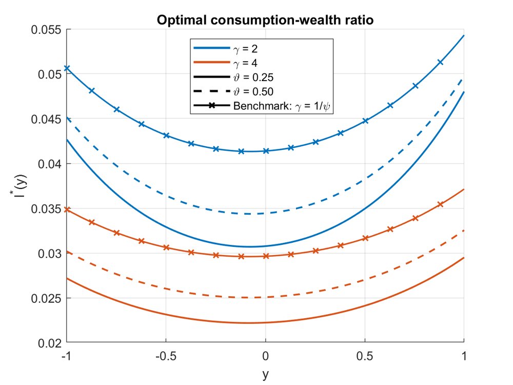 Consumption and Investment in Incomplete Markets with Epstein-Zin Preferences in Infinite Horizon Figure 1