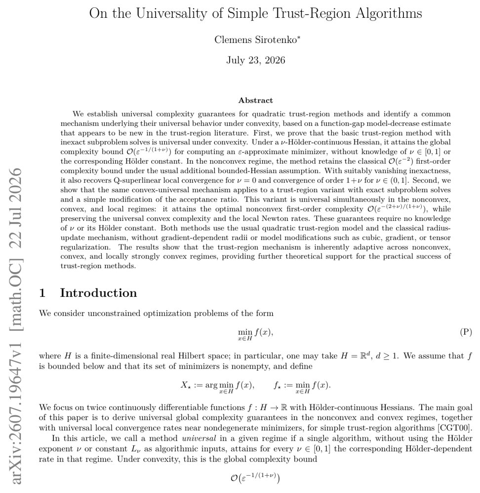 On the Universality of Simple Trust-Region Algorithms Figure 1
