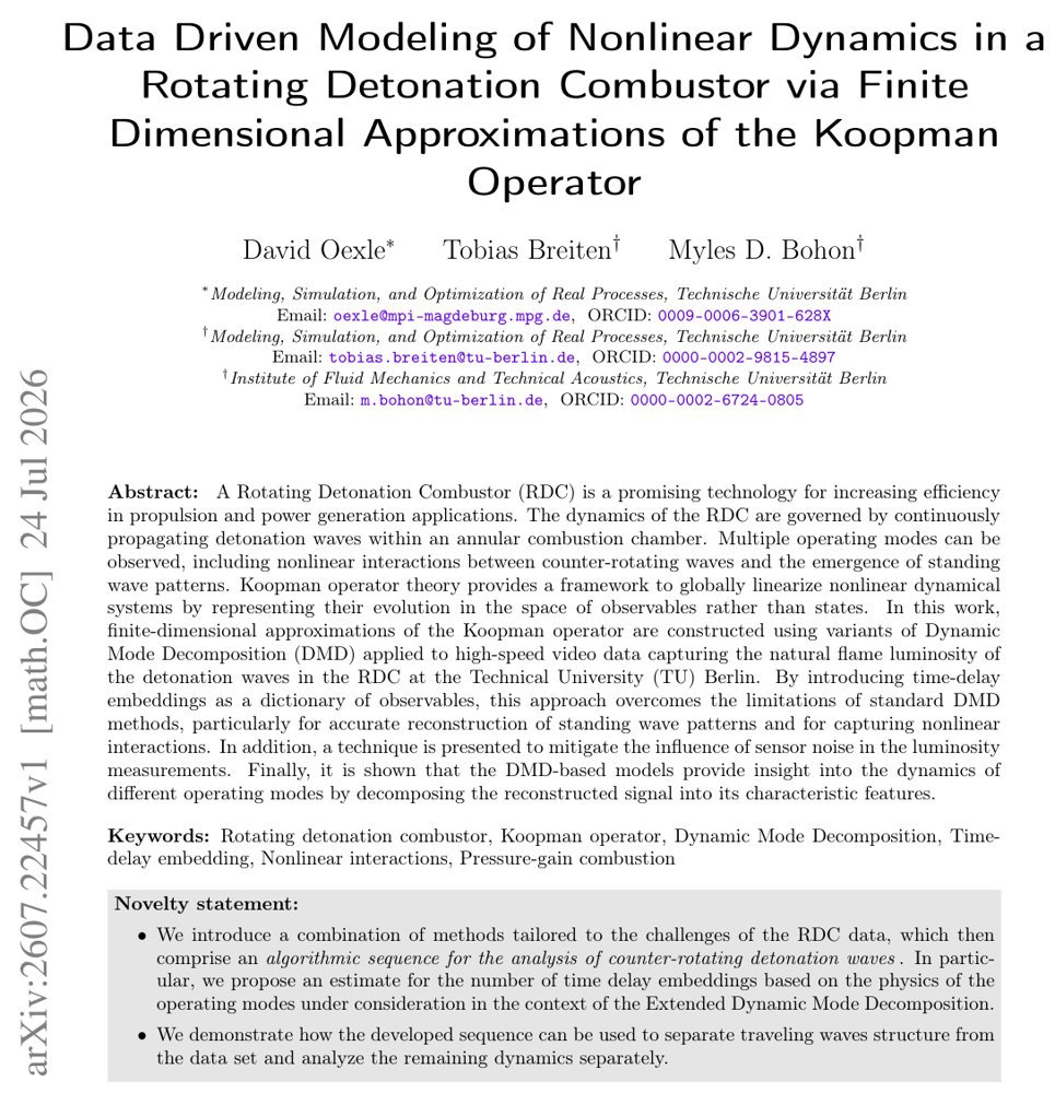 Data Driven Modeling of Nonlinear Dynamics in a Rotating Detonation Combustor via Finite Dimensional Approximations of the Koopman Operator Figure 1