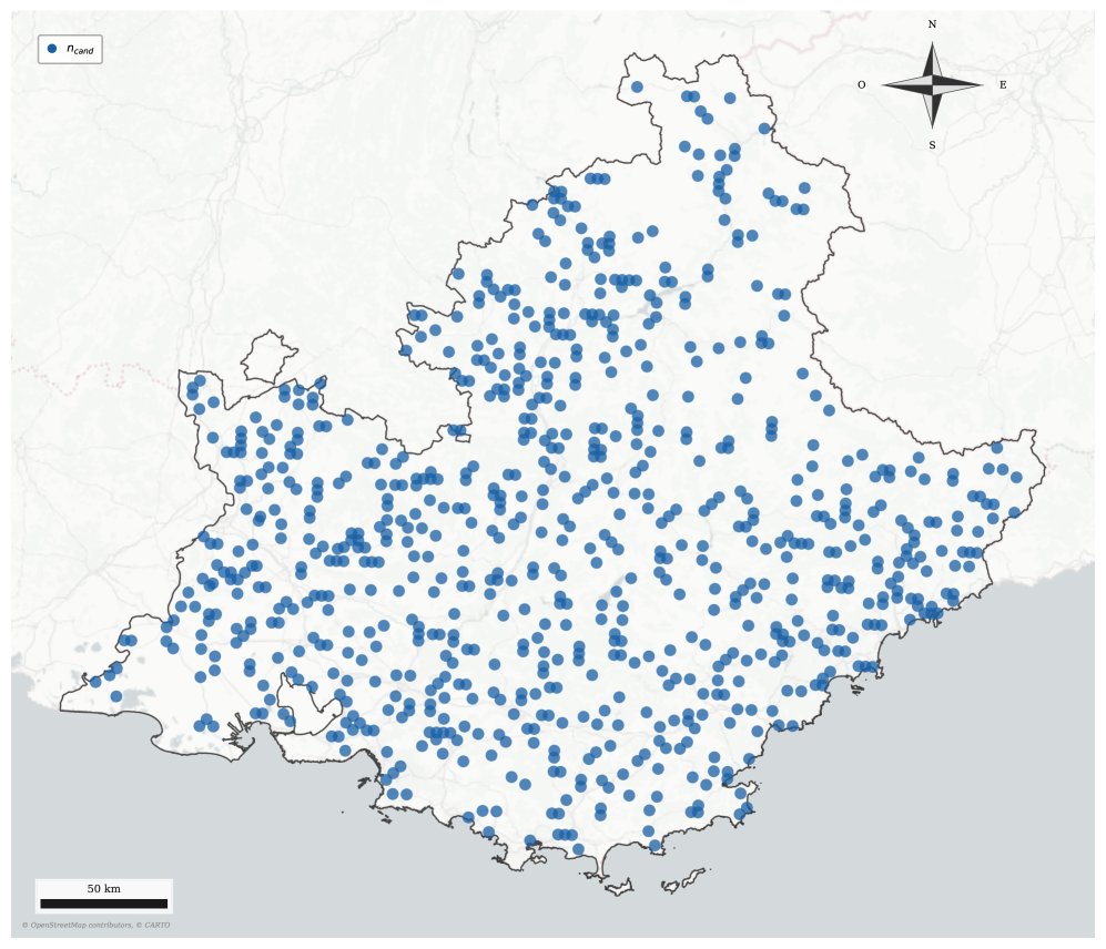 The Capacitated $p$-Location Problem with Territorial Coverage Constraint: Efficient Solution and Case Study Figure 1