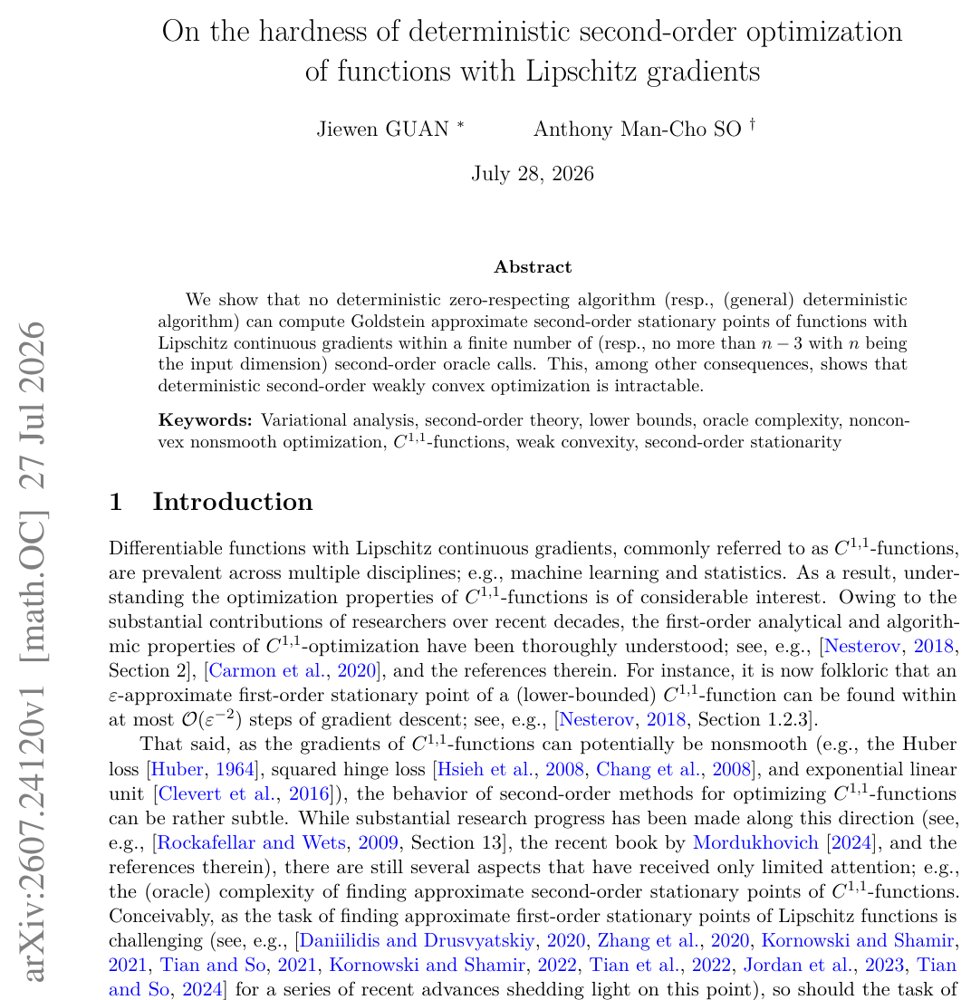 On the hardness of deterministic second-order optimization of functions with Lipschitz gradients Figure 1