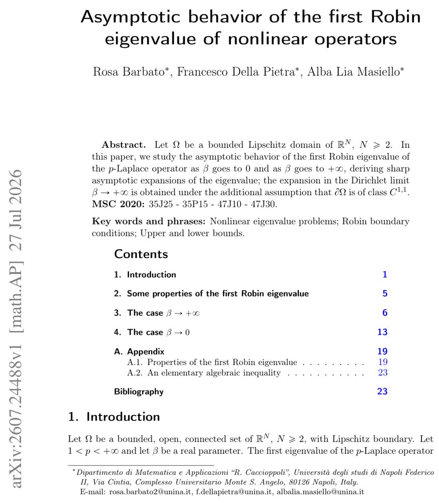 Asymptotic behavior of the first Robin eigenvalue of nonlinear operators Figure 1