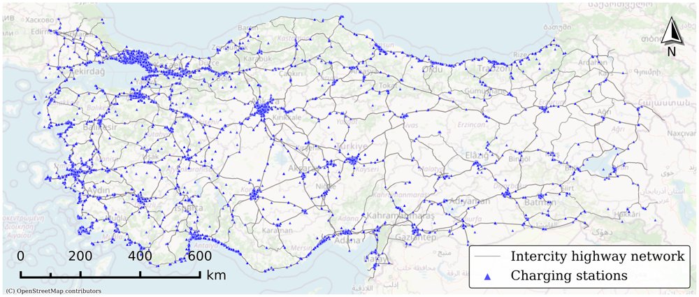 Intercity EV Charging Readiness in Türkiye: A Countrywide Scheduling and Economic Assessment Figure 1
