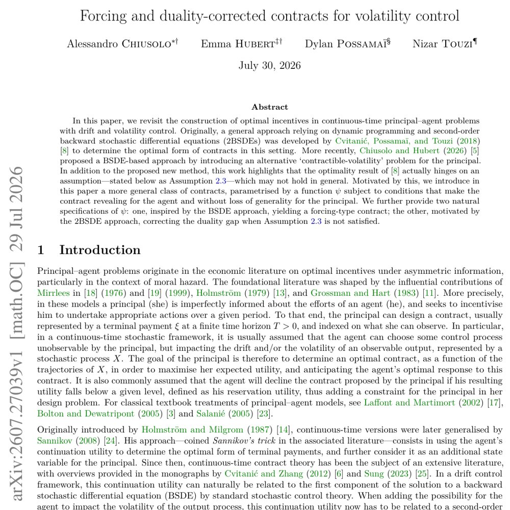 Forcing and duality-corrected contracts for volatility control Figure 1