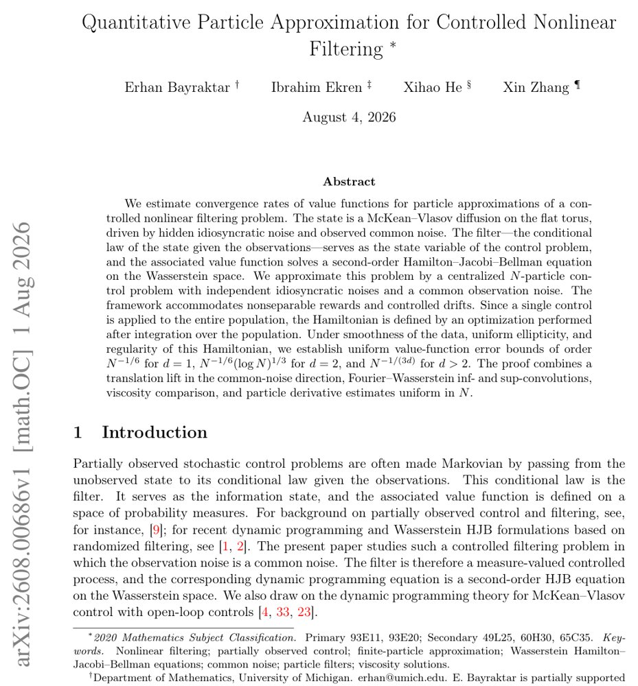 Quantitative Particle Approximation for Controlled Nonlinear Filtering Figure 1
