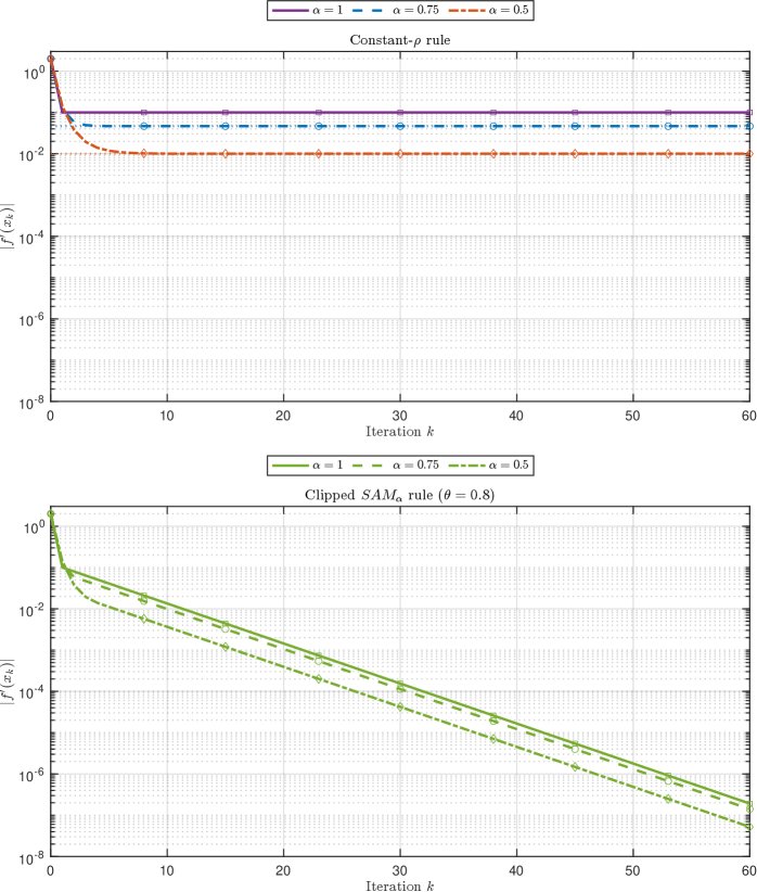 Stationarity Floors and Vanishing Perturbations in Sharpness-Aware Minimization Figure 1