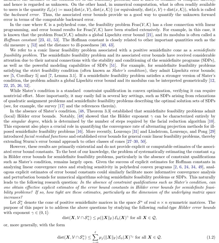 Radial-type error bounds for semidefinite feasibility problems without strict feasibility: qualitative estimates and asymptotic tightness Figure 1