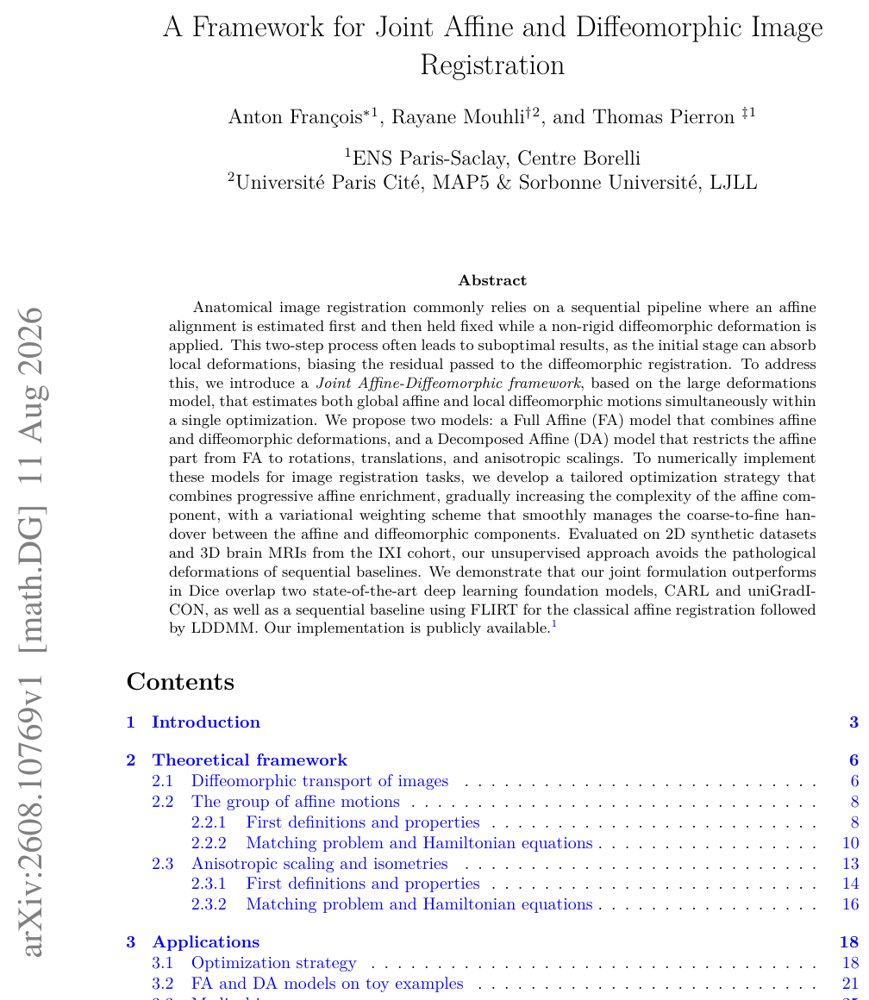 A Framework for Joint Affine and Diffeomorphic Image Registration Figure 1