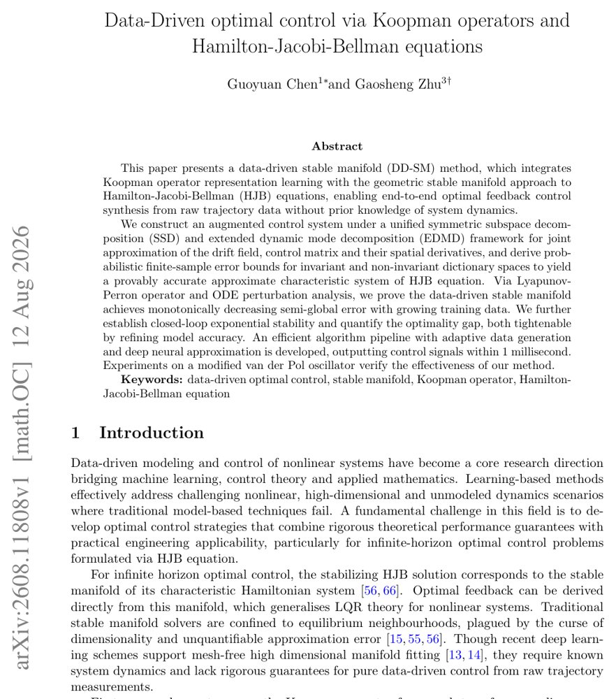 Data-Driven optimal control via Koopman operators and Hamilton-Jacobi-Bellman equations Figure 1