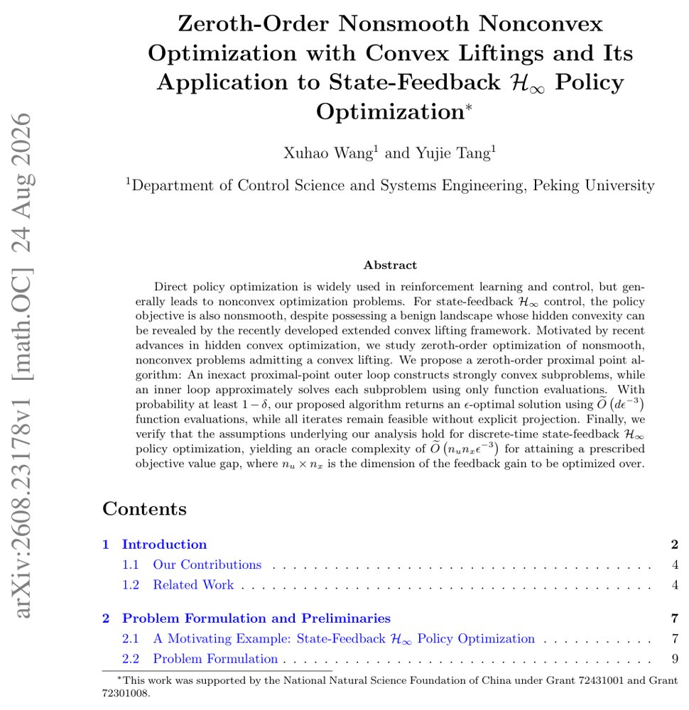 Zeroth-Order Nonsmooth Nonconvex Optimization with Convex Liftings and Its Application to State-Feedback $H_\infty$ Policy Optimization Figure 1