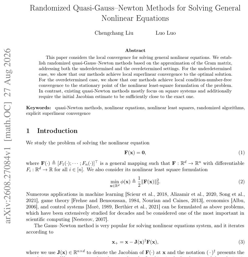 Randomized Quasi-Gauss--Newton Methods for Solving General Nonlinear Equations Figure 1