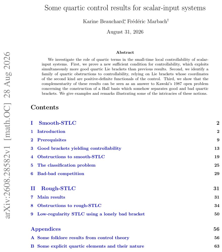 Some quartic control results for scalar-input systems Figure 1