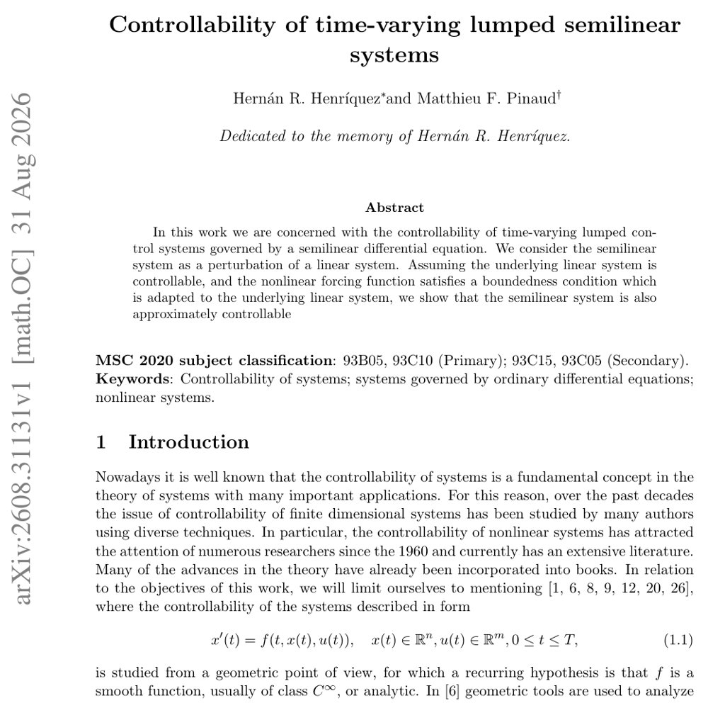 Controllability of time-varying lumped semilinear systems Figure 1