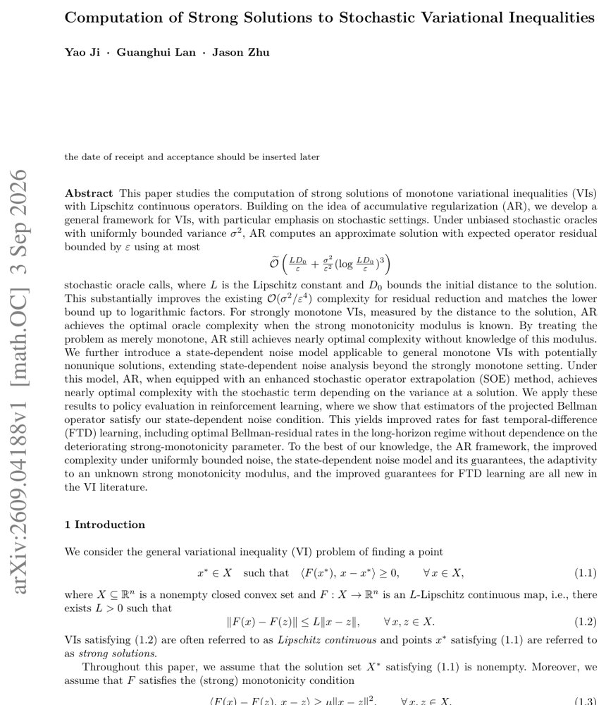 Computation of Strong Solutions to Stochastic Variational Inequalities Figure 1
