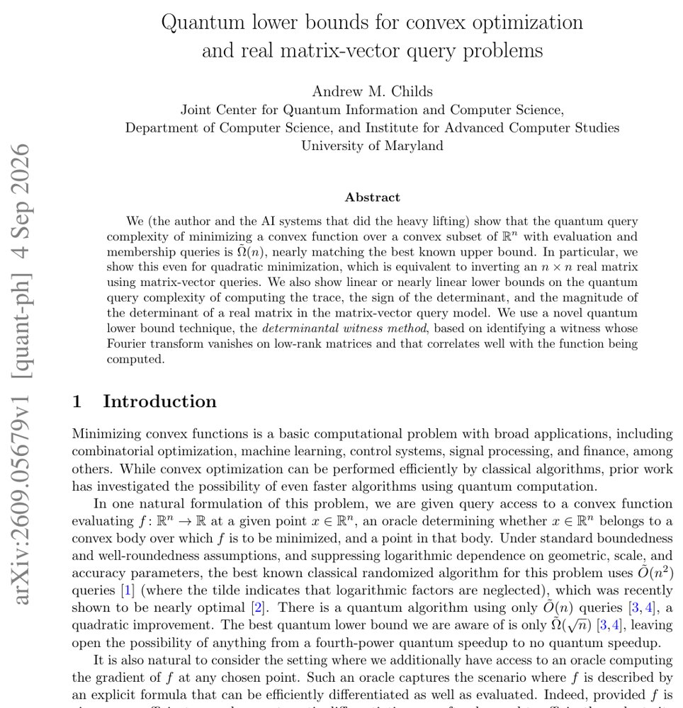 Quantum lower bounds for convex optimization and real matrix-vector query problems Figure 1