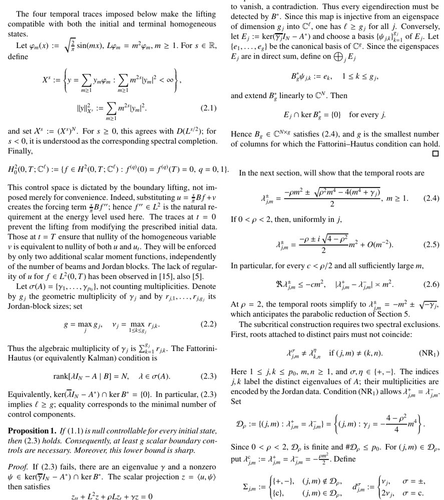 Boundary null controllability of weakly coupled structurally damped beams Figure 1