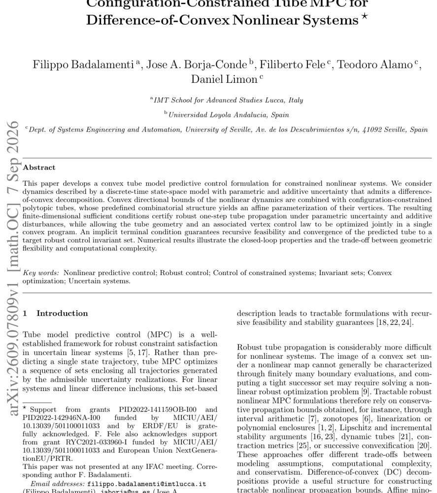 Configuration-Constrained Tube MPC for Difference-of-Convex Nonlinear Systems Figure 1