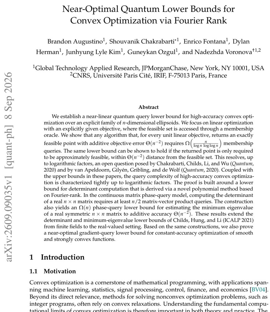 Near-Optimal Quantum Lower Bounds for Convex Optimization via Fourier Rank Figure 1