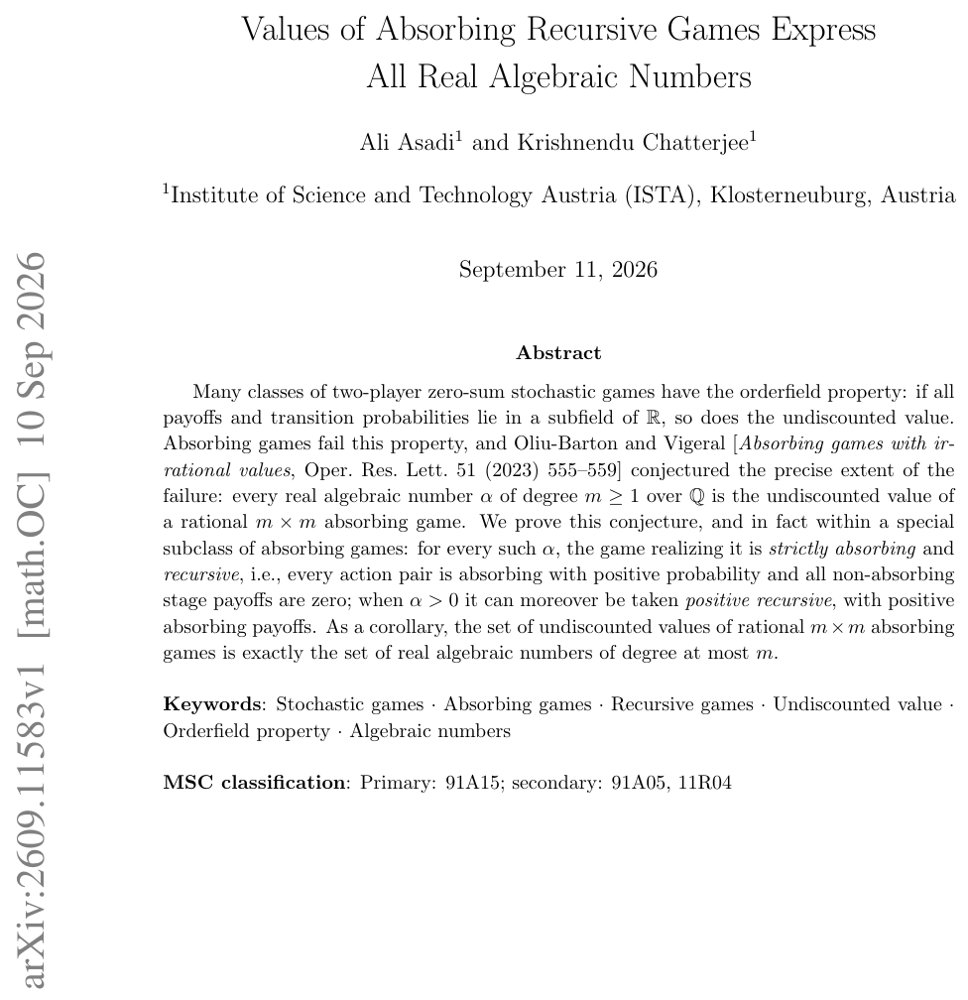 Values of Absorbing Recursive Games Express All Real Algebraic Numbers Figure 1