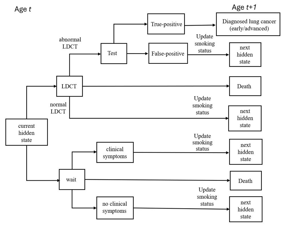 Robust POMDP Framework for Lung Cancer Screening Problems Figure 1