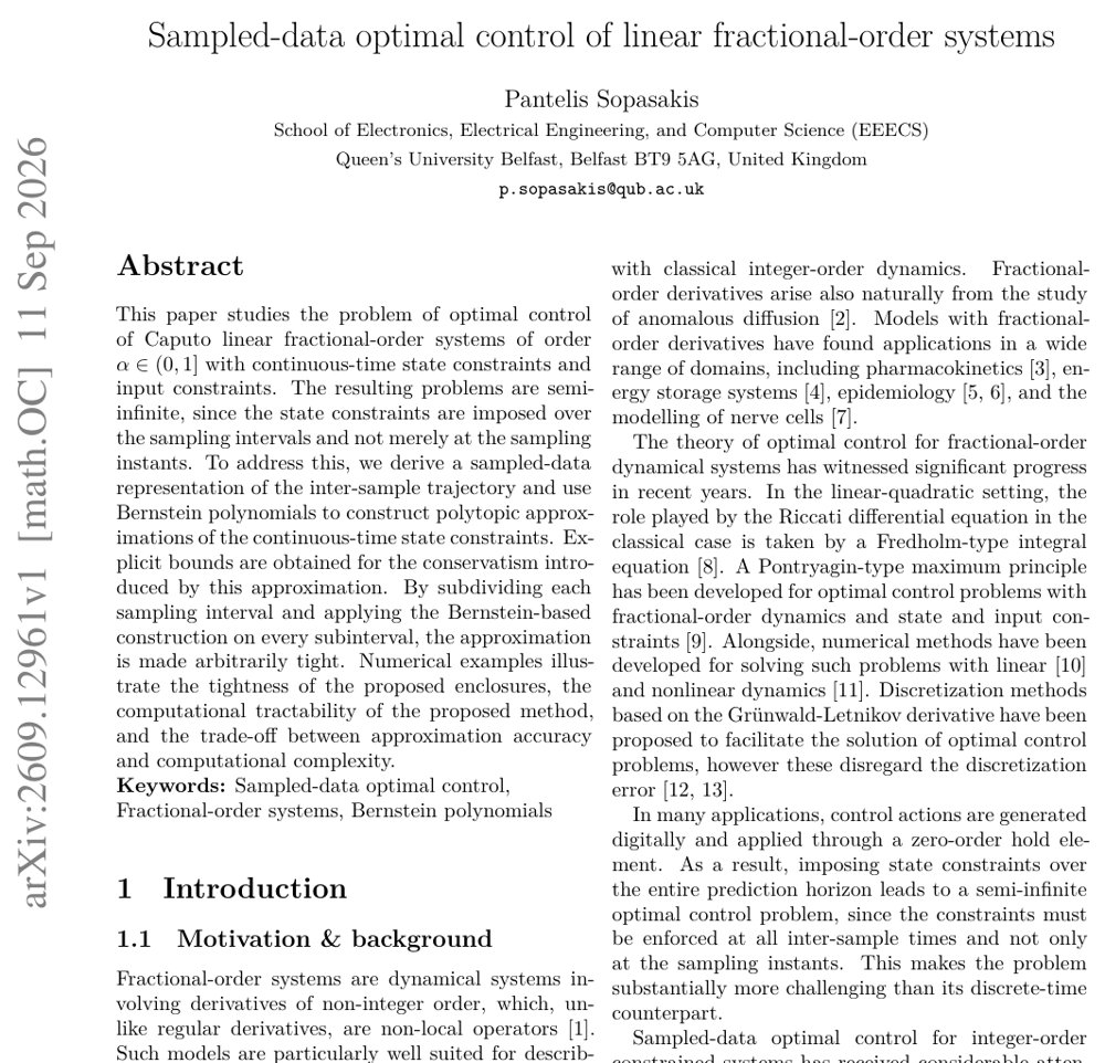 Sampled-data optimal control of linear fractional-order systems Figure 1