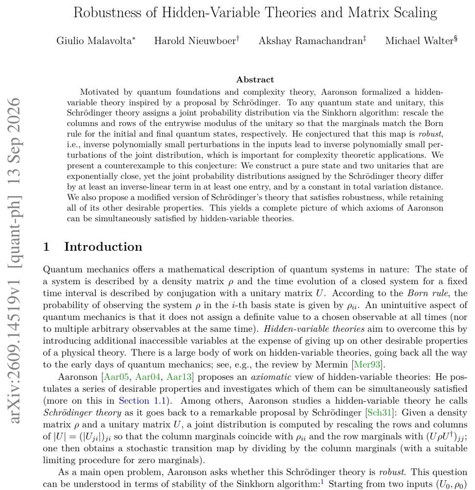 Robustness of Hidden-Variable Theories and Matrix Scaling Figure 1
