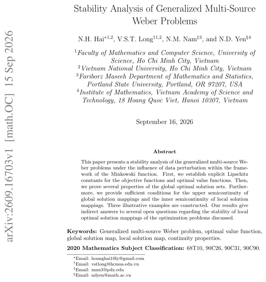 Stability Analysis of Generalized Multi-Source Weber Problems Figure 1