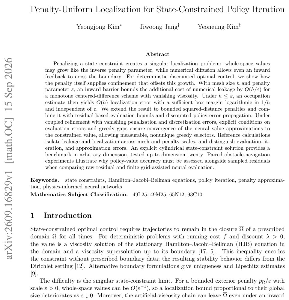 Penalty-Uniform Localization for State-Constrained Policy Iteration Figure 1