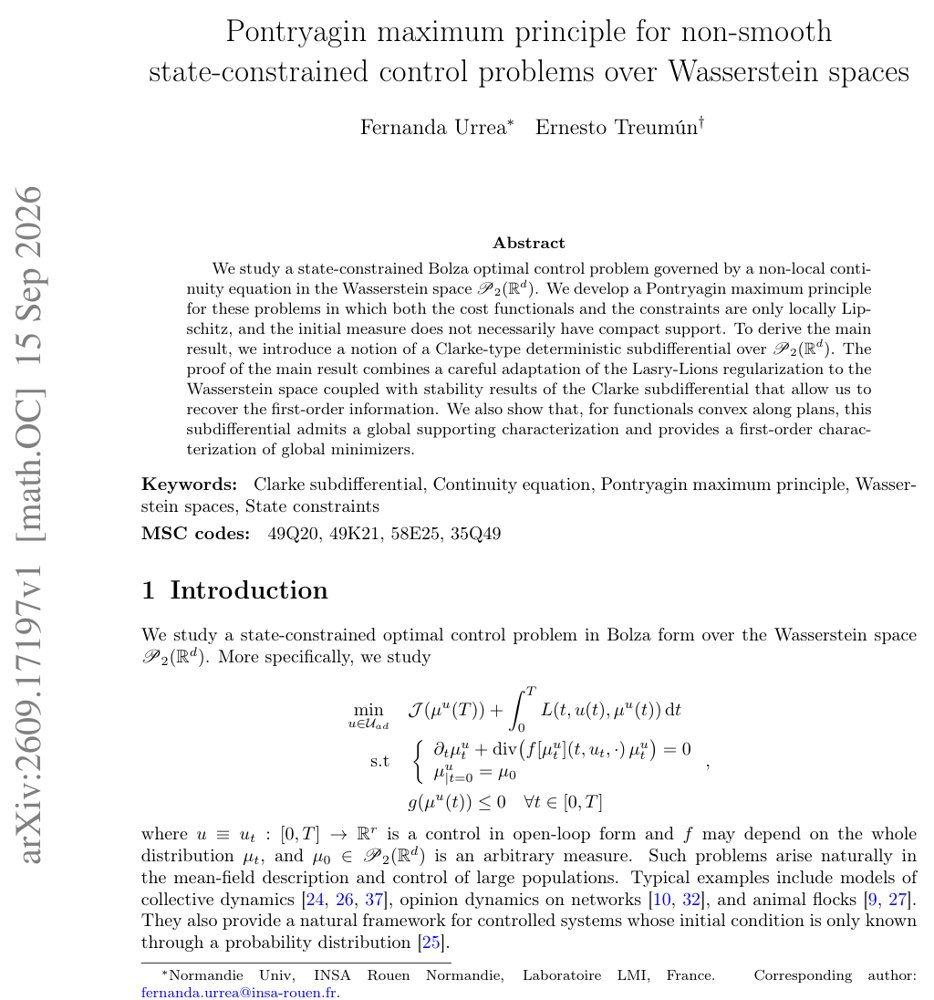 Pontryagin maximum principle for non-smooth state-constrained control problems over Wasserstein spaces Figure 1