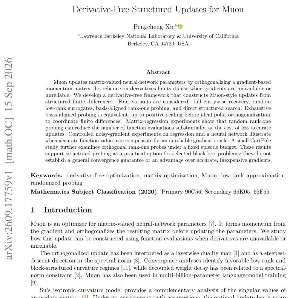 Derivative-Free Structured Updates for Muon Figure 1
