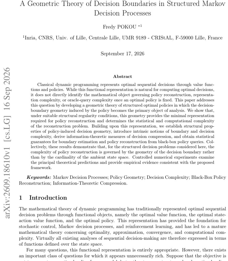 A Geometric Theory of Decision Boundaries in Structured Markov Decision Processes Figure 1