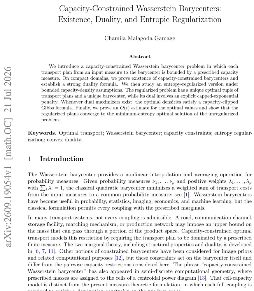 Capacity-Constrained Wasserstein Barycenters: Existence, Duality, and Entropic Regularization Figure 1
