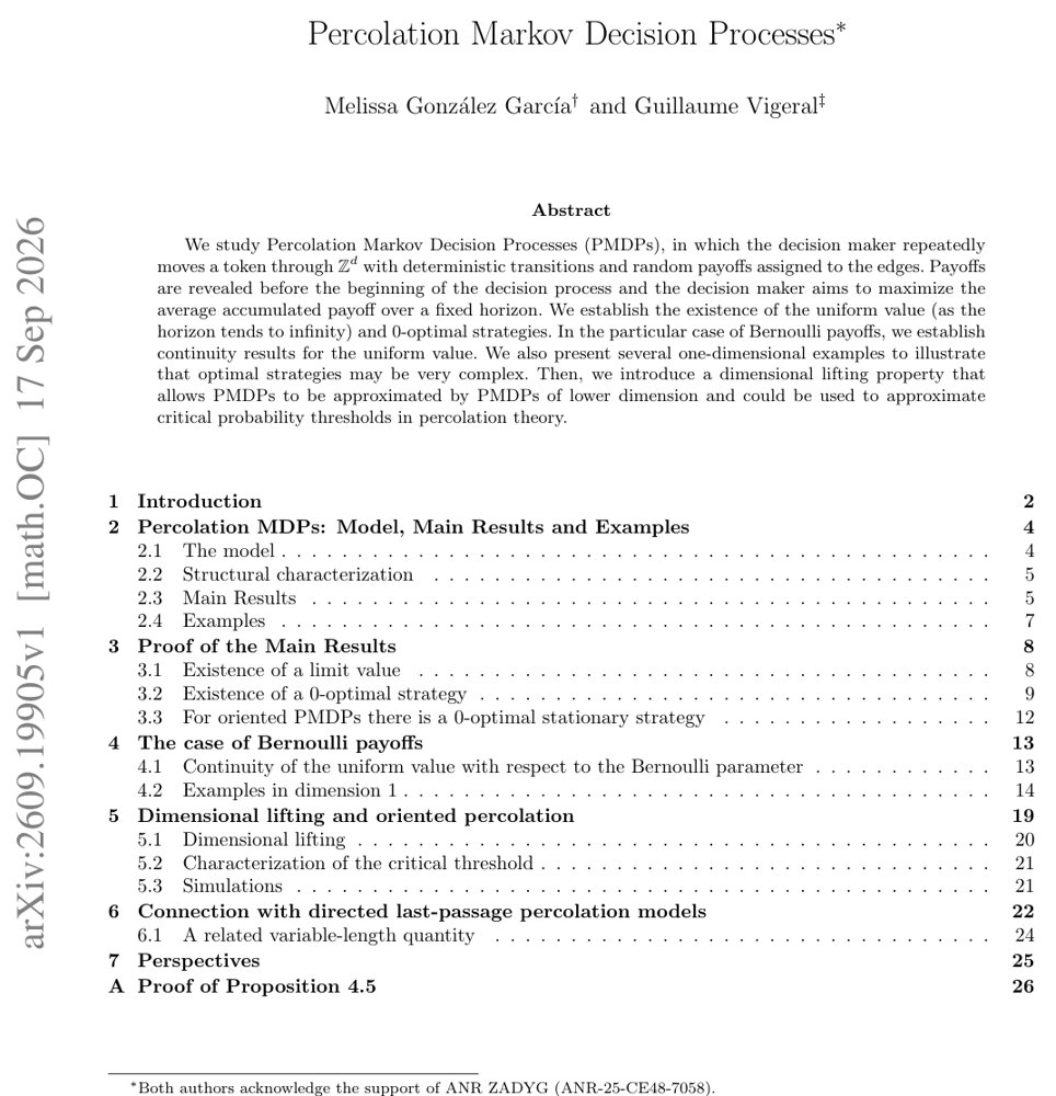 Percolation Markov Decision Processes Figure 1