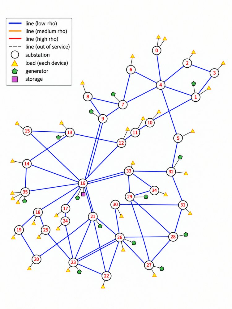 Data-Assimilation-Assisted Reinforcement Learning for Power Grid Control under Load Uncertainty Figure 1